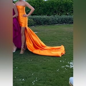 NEVA MINI DRESS IN ORANGE
SOLACE London US 4 UK 8